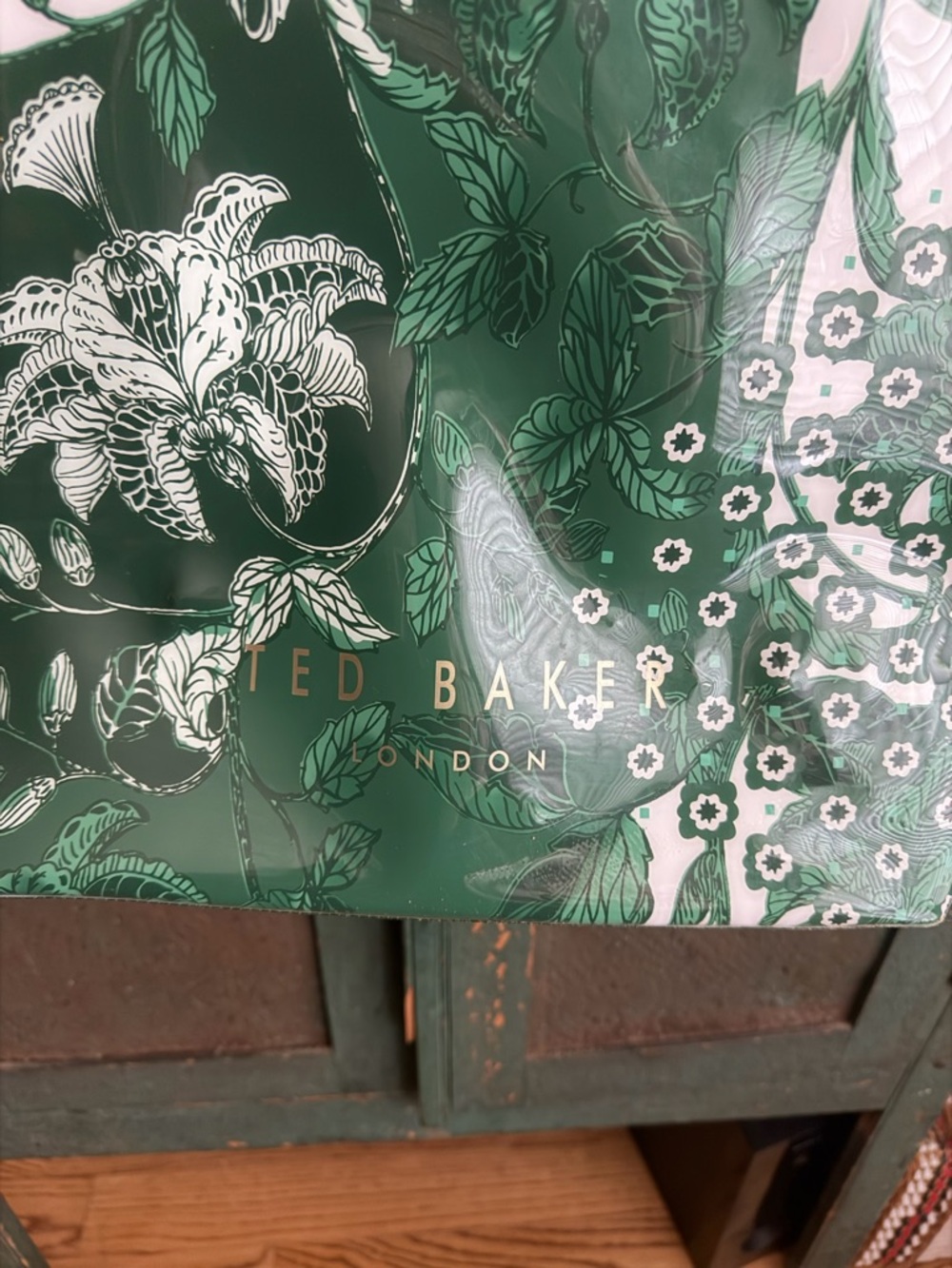 Ted Baker Rolocon Rococo Icon Tote in Green Turquoise - Picture 8 of 9